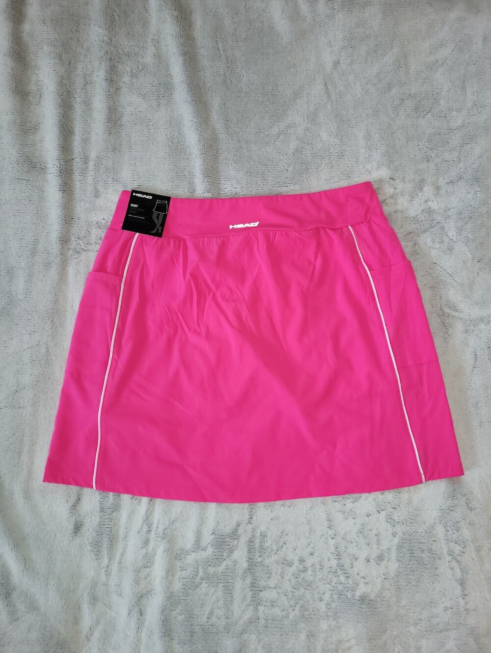 HEAD Womens Large Pink Skorts Pockets Tennis Pickleball Golf Built-in Shorts - Picture 7 of 12